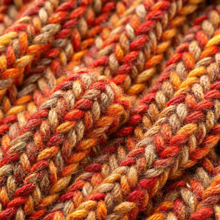 Photo arrière-plan de tissu à texture de laine en gros plan