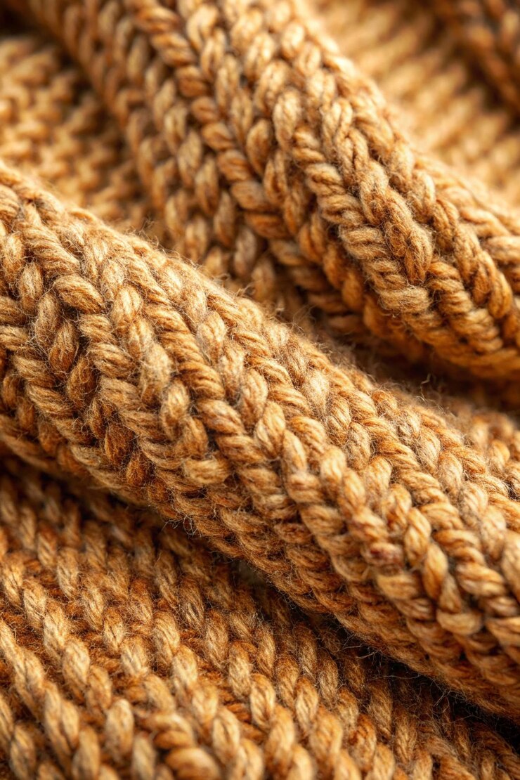 Photo arrière-plan de tissu à texture de laine en gros plan