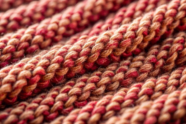 Photo arrière-plan de tissu à texture de laine en gros plan