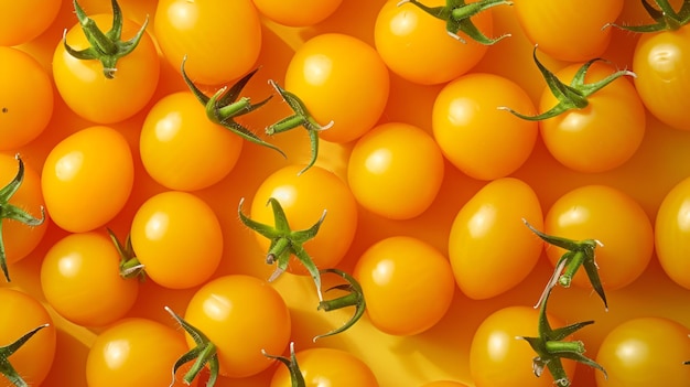 Arrière-plan de tomates cerises jaunes