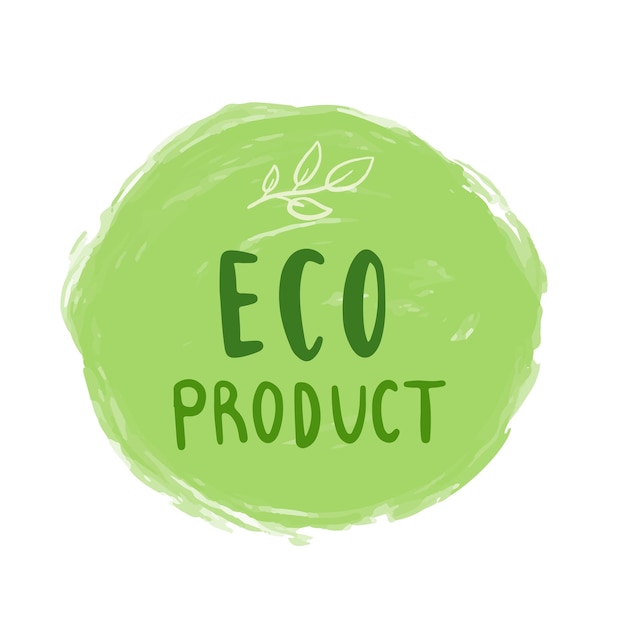 Arrière-plan transparent avec autocollant Eco png