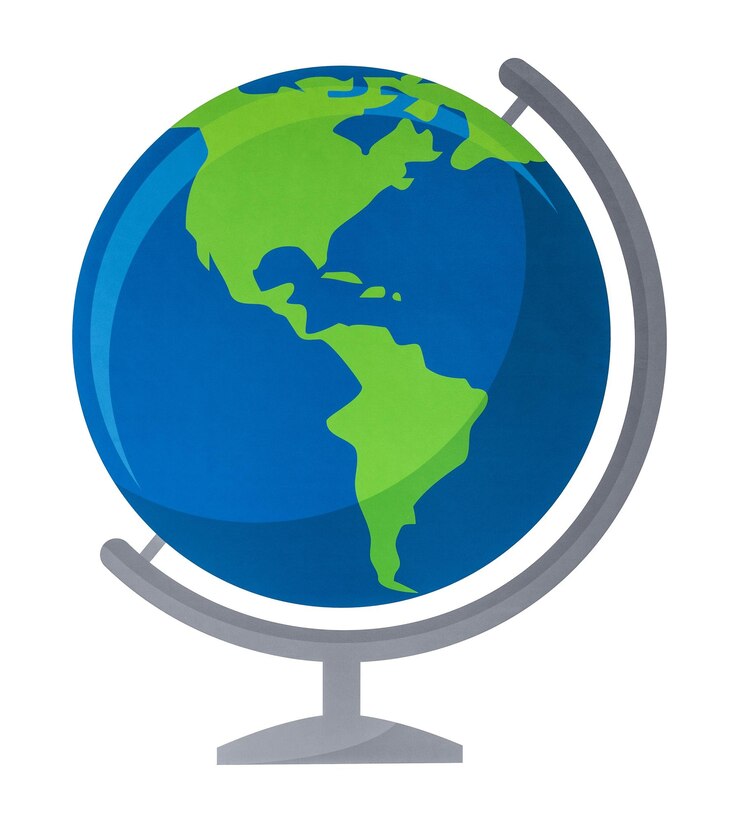 Photo arrière-plan transparent de l'autocollant png du globe