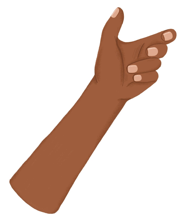 Photo arrière-plan transparent avec un autocollant png à la main