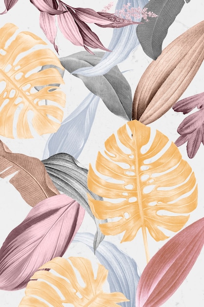 Arrière-plan tropical coloré