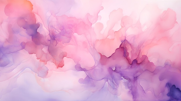 Arrière-plan violet rose à l'aquarelle abstraite