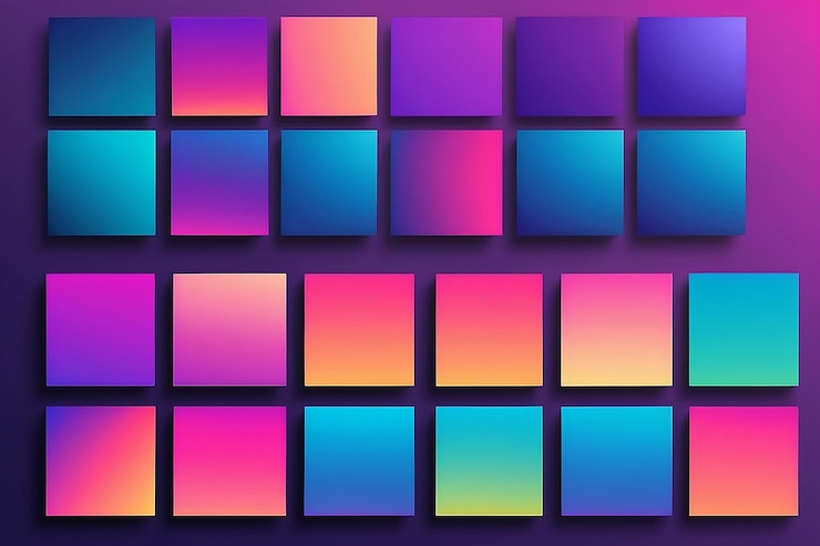 Photo arrière-plans avec des gradients vivants