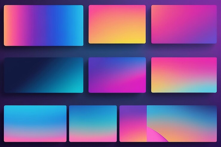 Photo arrière-plans avec des gradients vivants