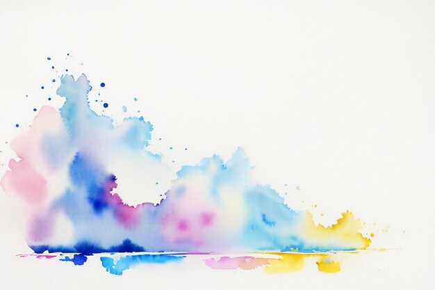 Art abstrait art aquarelle chinoise fond texture colorée conception simple peinture de lavage d'encre