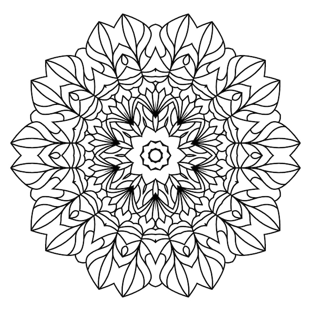 Art abstrait dessin modèle illustration décoration de cercle vecteur graphique mandala ornement