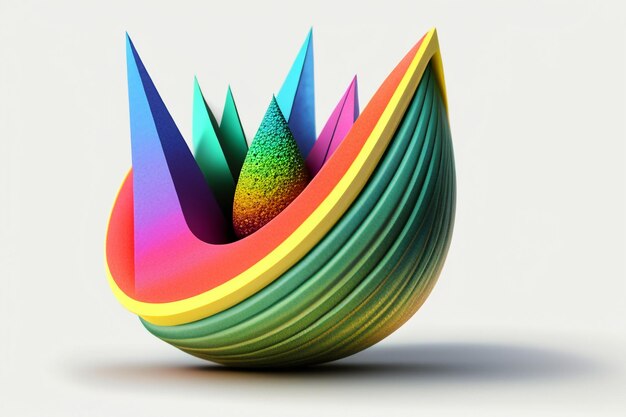Art abstrait papier peint créatif élément de conception de fond rendu coloré illustration de modèle 3d