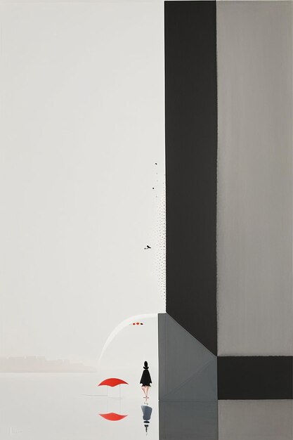 Art abstrait pensée créative peinture simple aquarelle encre blanc fond de papier peint simple