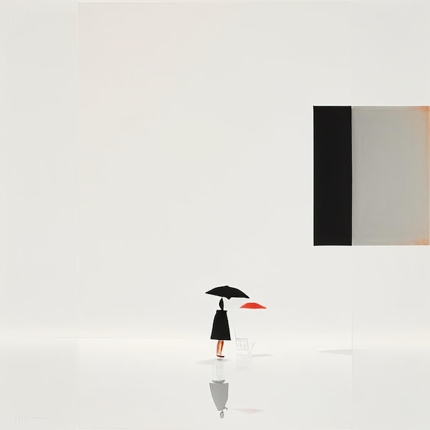 Photo art abstrait pensée créative peinture simple aquarelle encre blanc simple fond d'écran