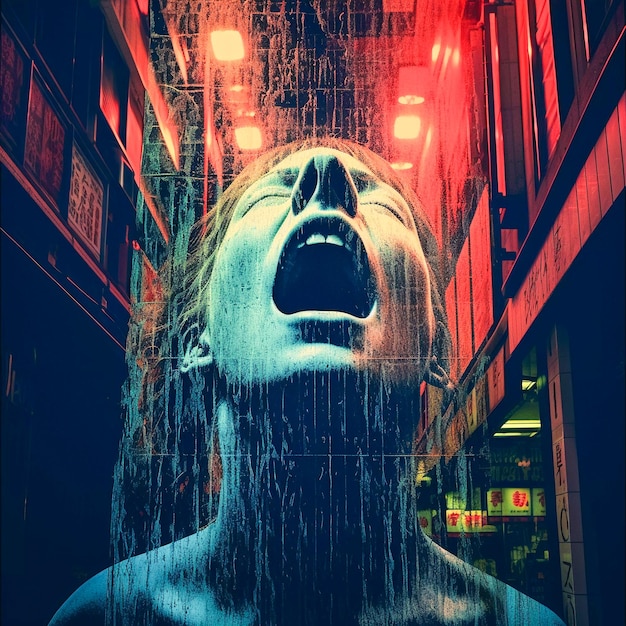 L'art de l'affiche d'horreur de Nightmare Fuel BoneChilling généré par l'IA