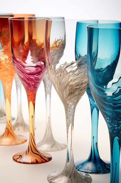 Art de bouteilles de fond vintage en verre coloré