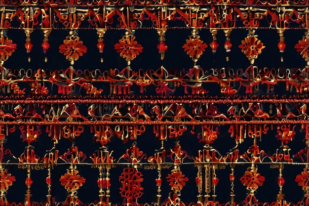 L'art de la broderie marocaine Fassi Des motifs géométriques abstraits