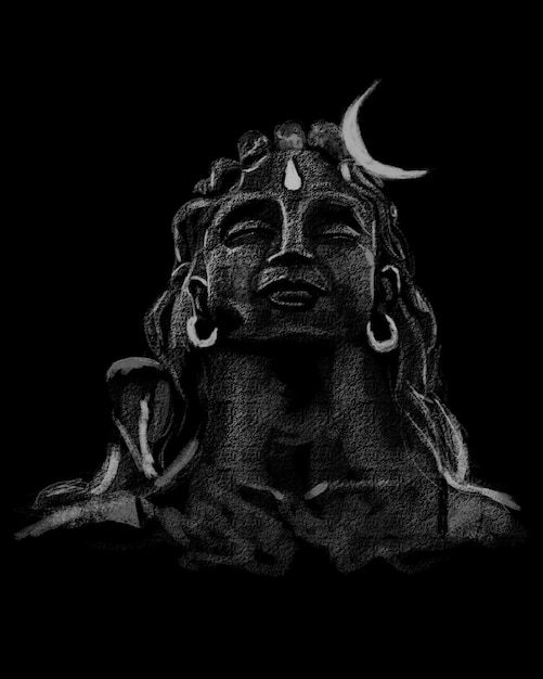 Photo art conceptuel numérique d'adiyogi mahadev