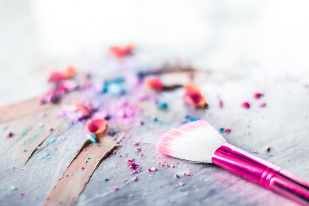 Art Du Fond Cosmétique De Maquillage Pour Le Blog De Mode De Beauté Et La Boutique En Ligne