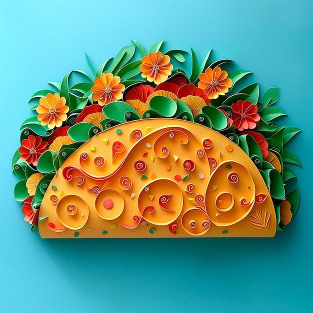 Photo l'art du taco papel picante dans chaque bouchée