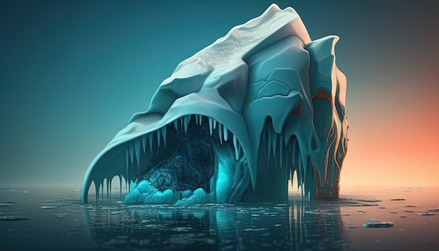 L'art de la fonte des icebergs met en lumière le changement climatique et la crise environnementale