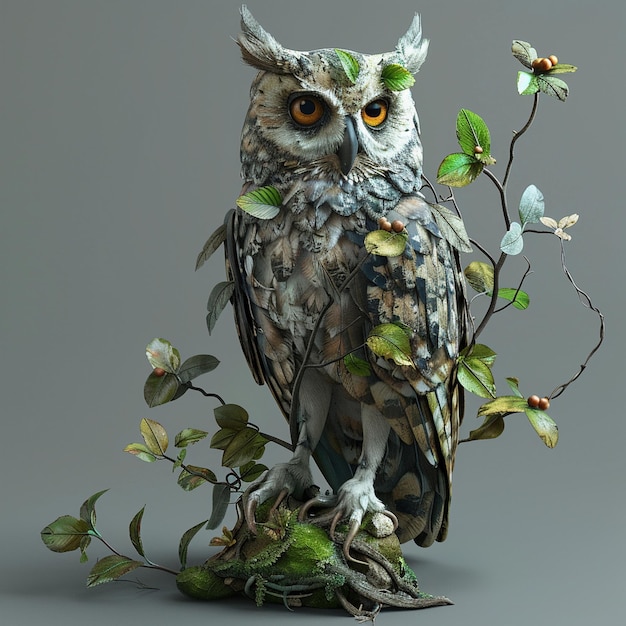 l'art de l'illustration du hibou