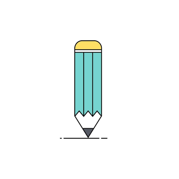 Art en ligne crayon icônes web illustration symbole vectoriel