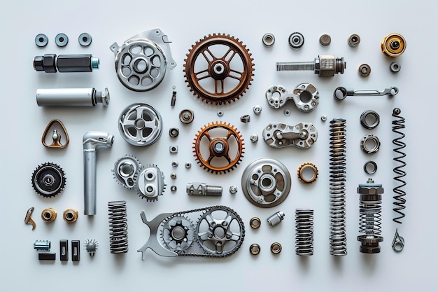 Photo un art de la mécanique outils kit d'outils de l'équipement pièces de haute technologie