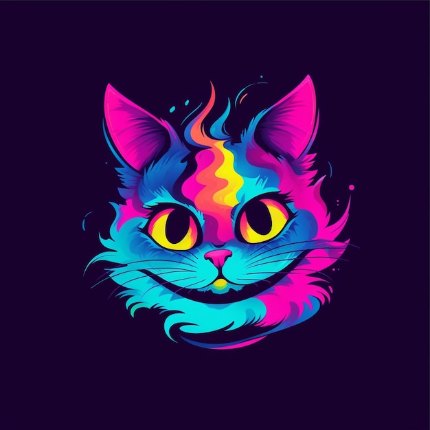 Un art mignon de chaton pour la conception de t-shirt