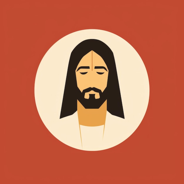 Art minimaliste de Jésus-Christ