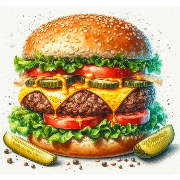 L'art numérique du cheeseburger