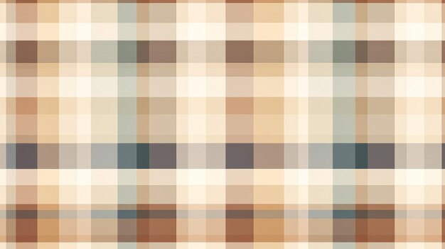 Art Op Malade de mer Tartan minimaliste 10 dans des couleurs neutres