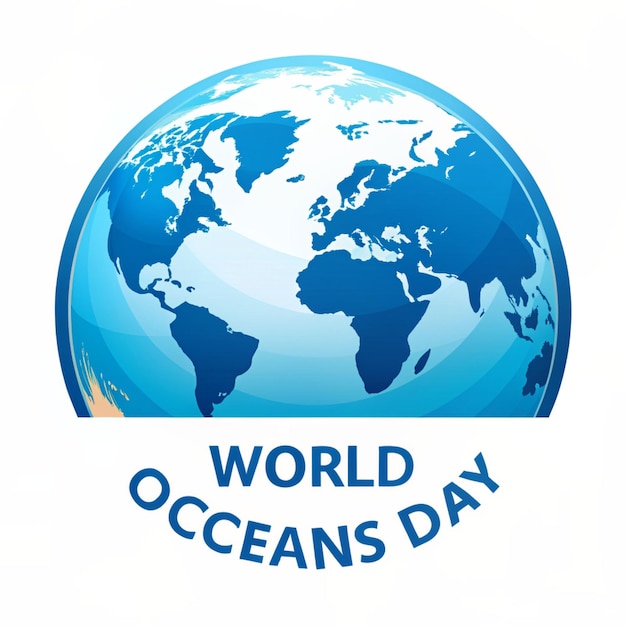 Photo art sur papier bannière de la journée mondiale de l'océan avec une silhouette de dauphin mise en page du monde sous-marin fond de la mer coupé en papier avec des vagues de dauphins et des récifs coralliens illustration vectorielle artisanale