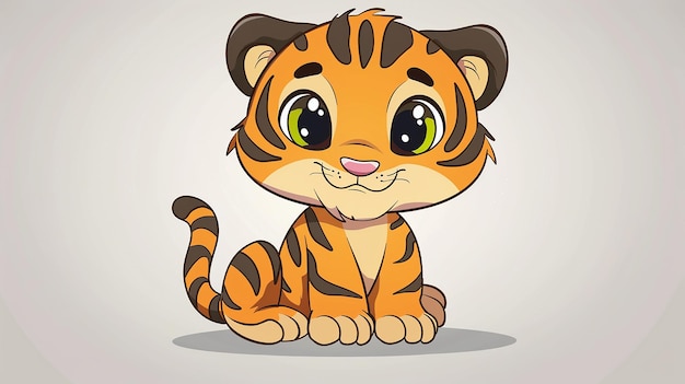 L'art de la peinture du bébé tigre pour les enfants