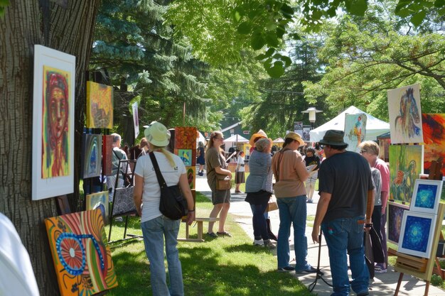 Photo l'art en plein air dans la splendeur de l'été