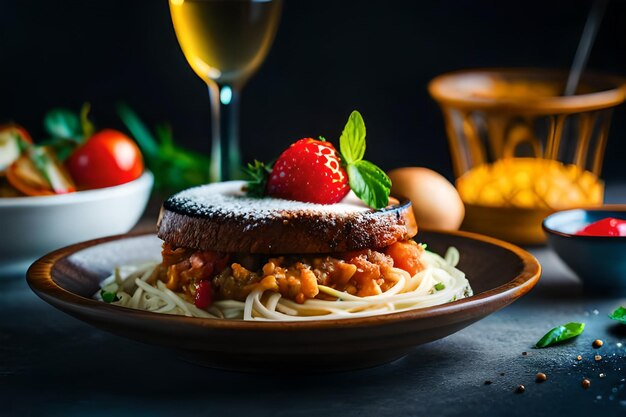 L'art des saveurs Explorant la nourriture sous tous les angles L'IA a généré la meilleure photo