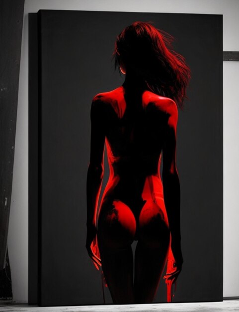 Art de silhouette de femme sexy