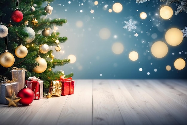 Art vacances de Noël vente arbre arrière-plan lumineux