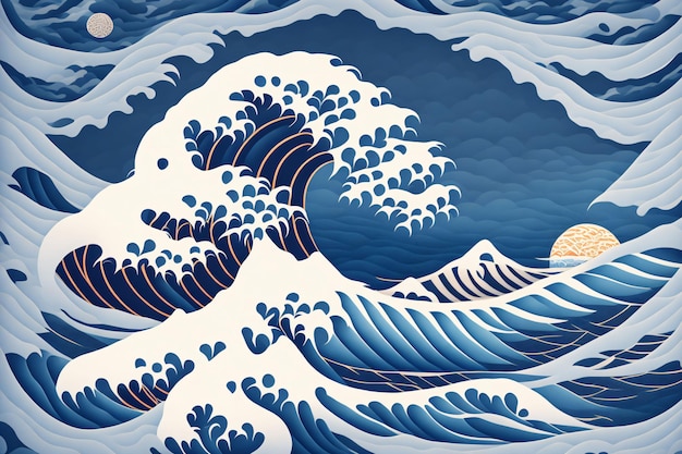 Art de la vague japonaise