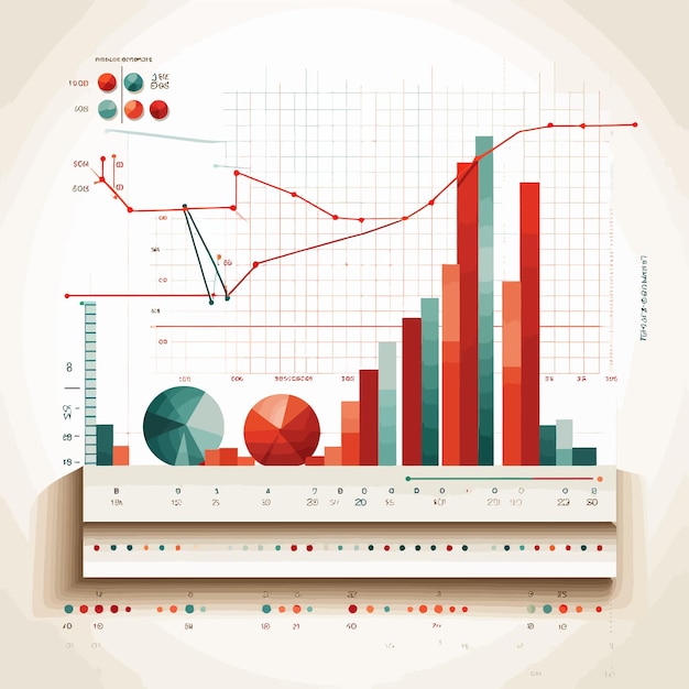 Art vectoriel sur la bourse financière