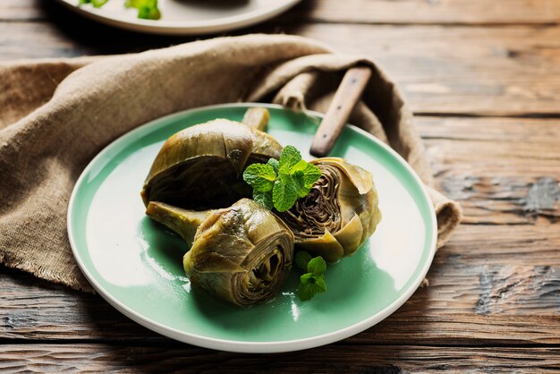 Photo artichaut italien traditionnel