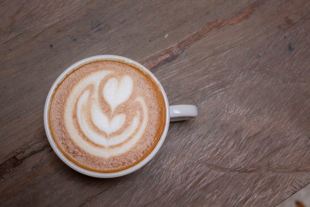 Artisanat de tasse de café au lait chaud