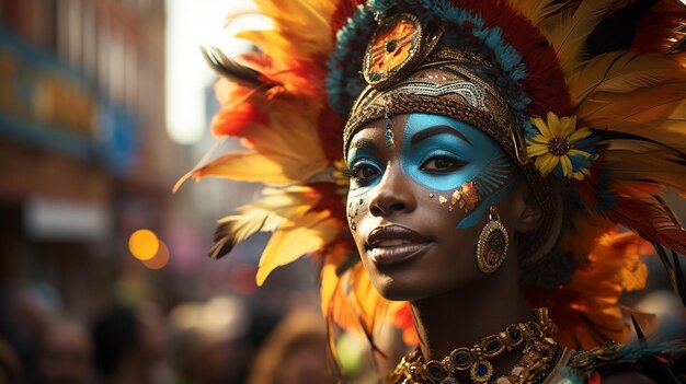 Artiste féminine de carnaval Génératif Ai