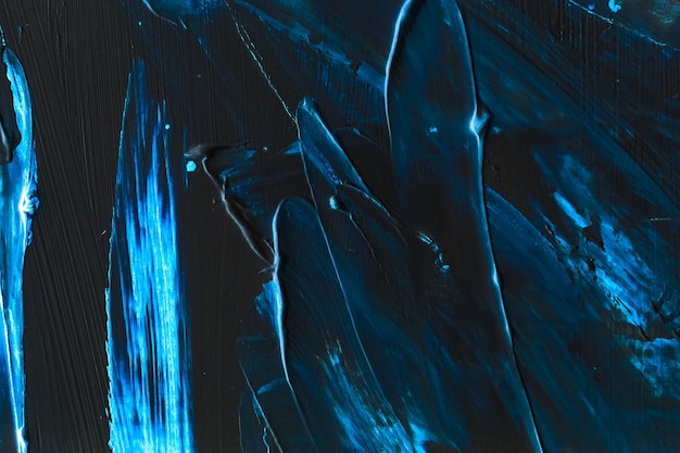 Artistique abstrait texture fond bleu peinture acrylique coup de pinceau encre texturée éclaboussure d'huile comme toile de fond d'impression pour la conception de bannière flatlay de marque de vacances de luxe