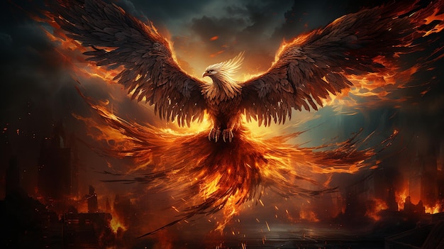 L'ascension majestueuse de Phoenix depuis les flammes
