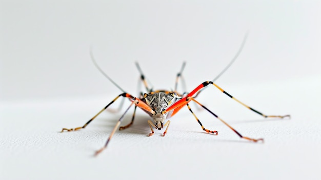 Asesino de Insectos en Fondo Blanco