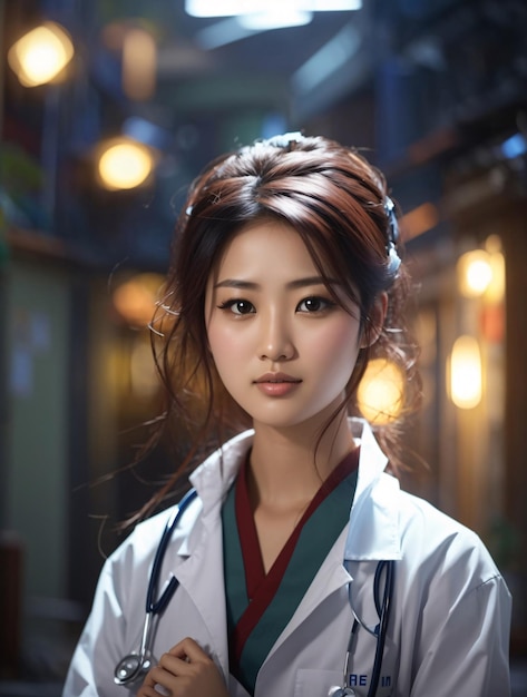 Asiatique femme médecin