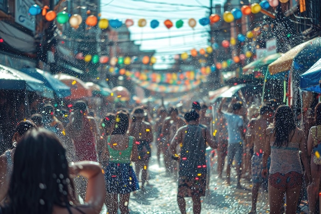 Les Asiatiques célèbrent le festival du Songkran