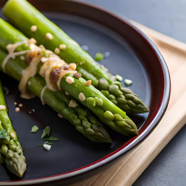 Asperges au four en sauce