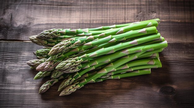 Asperges fraîches en grappes