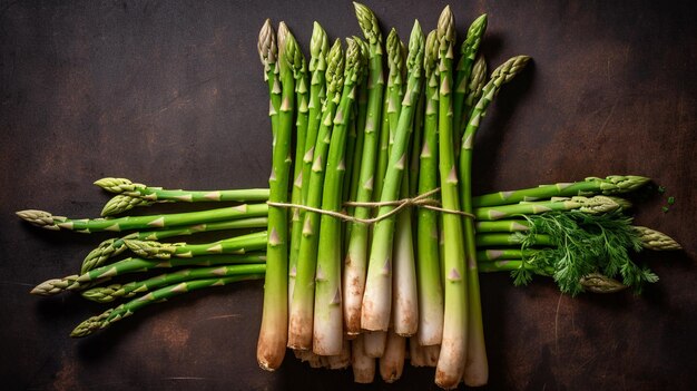 Des asperges fraîches