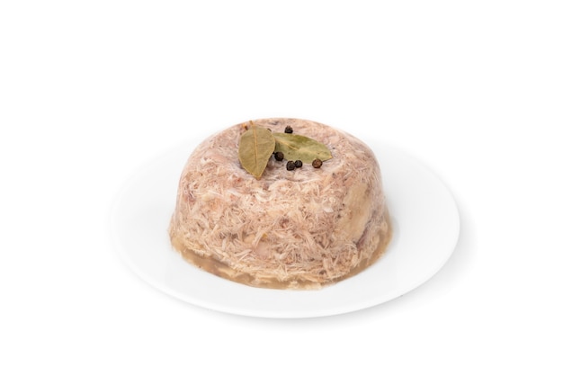 Aspic gelé avec viande de poulet